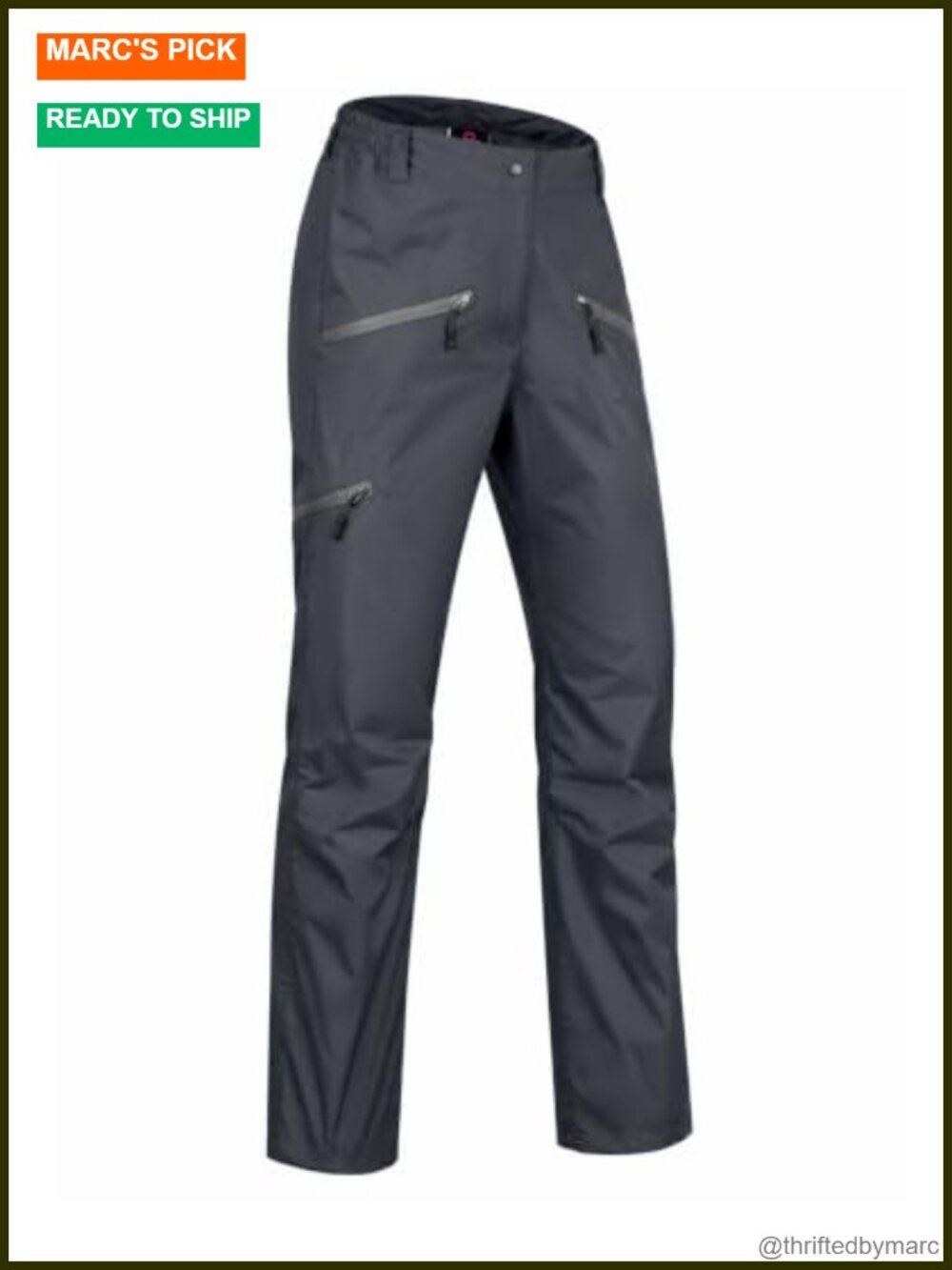 Waterproof Breathable Hiking Pants with Adjustable Waist Pockets
